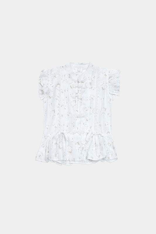 Printed Pleated Top - Cougar Clothing