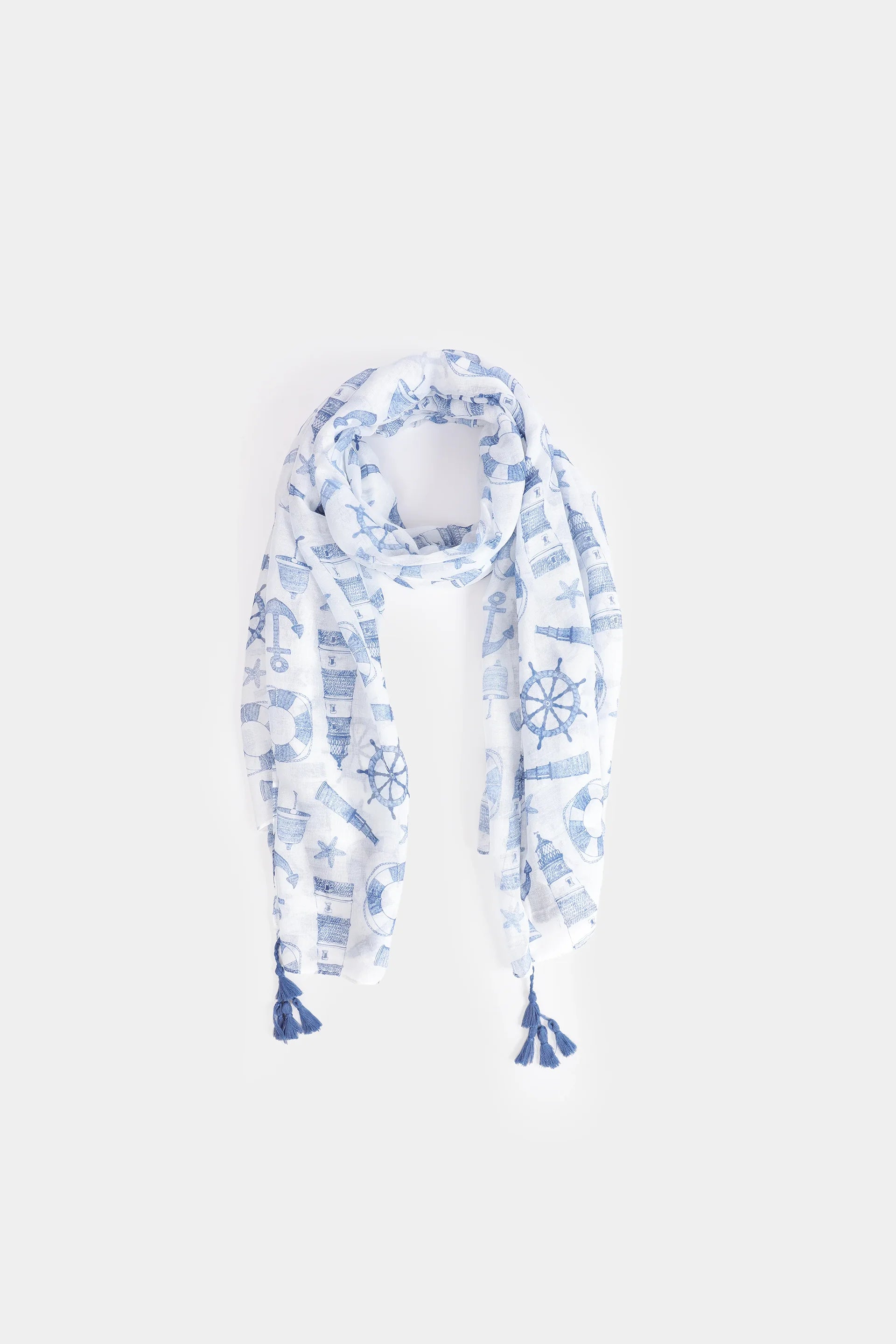 Nautical Print Scarf - Cougar Clothing