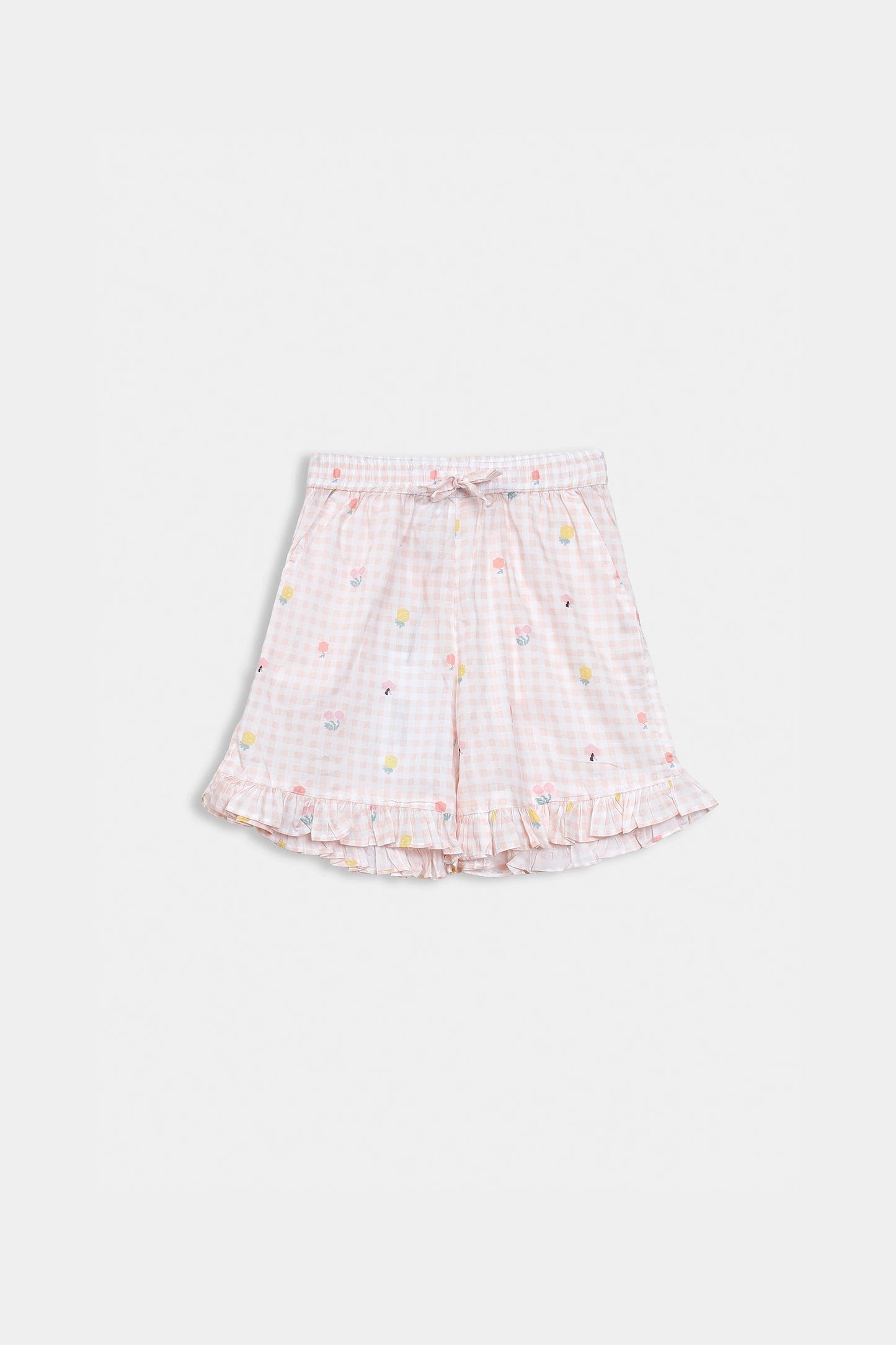Printed Ruffled Shorts - Cougar Clothing