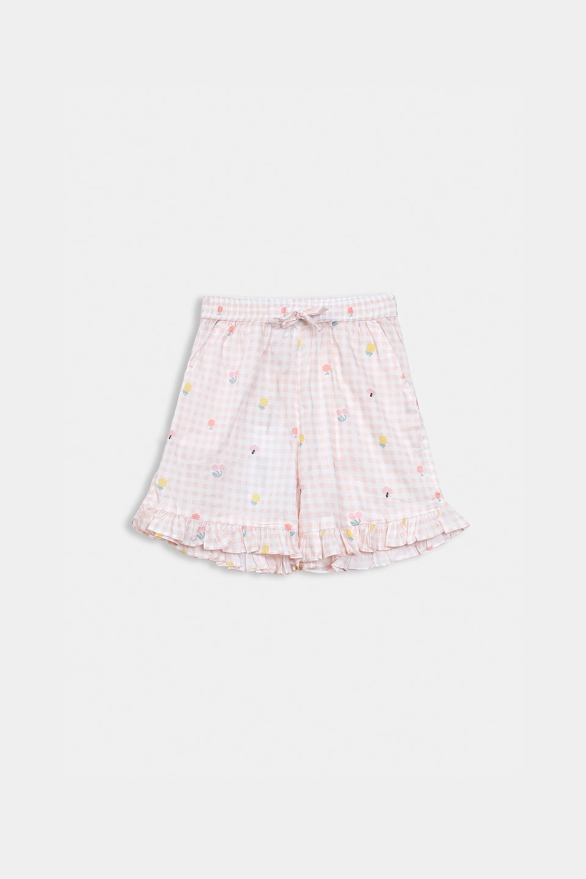 Printed Ruffled Shorts - Cougar Clothing