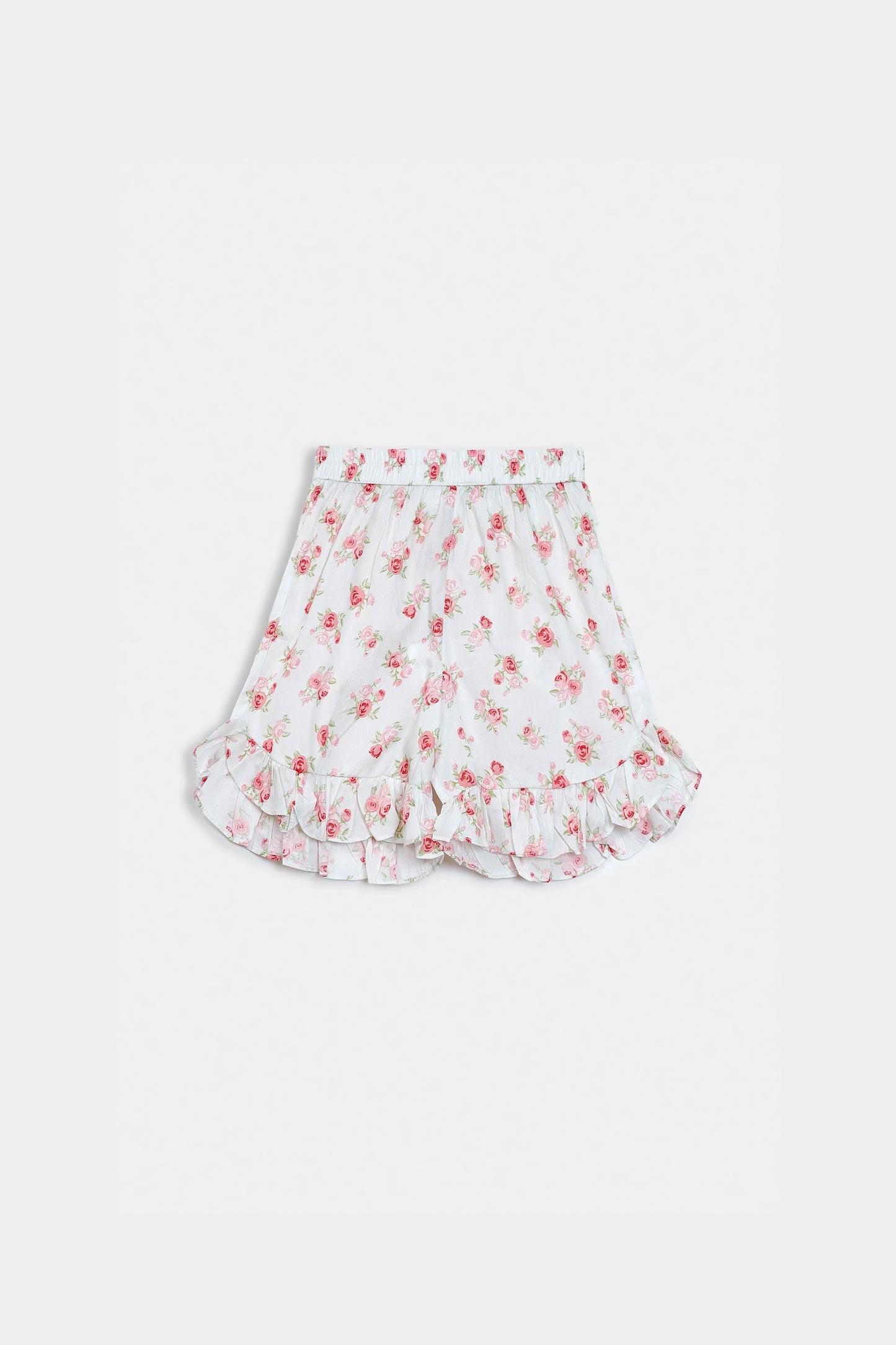 Printed Ruffled Shorts - Cougar Clothing