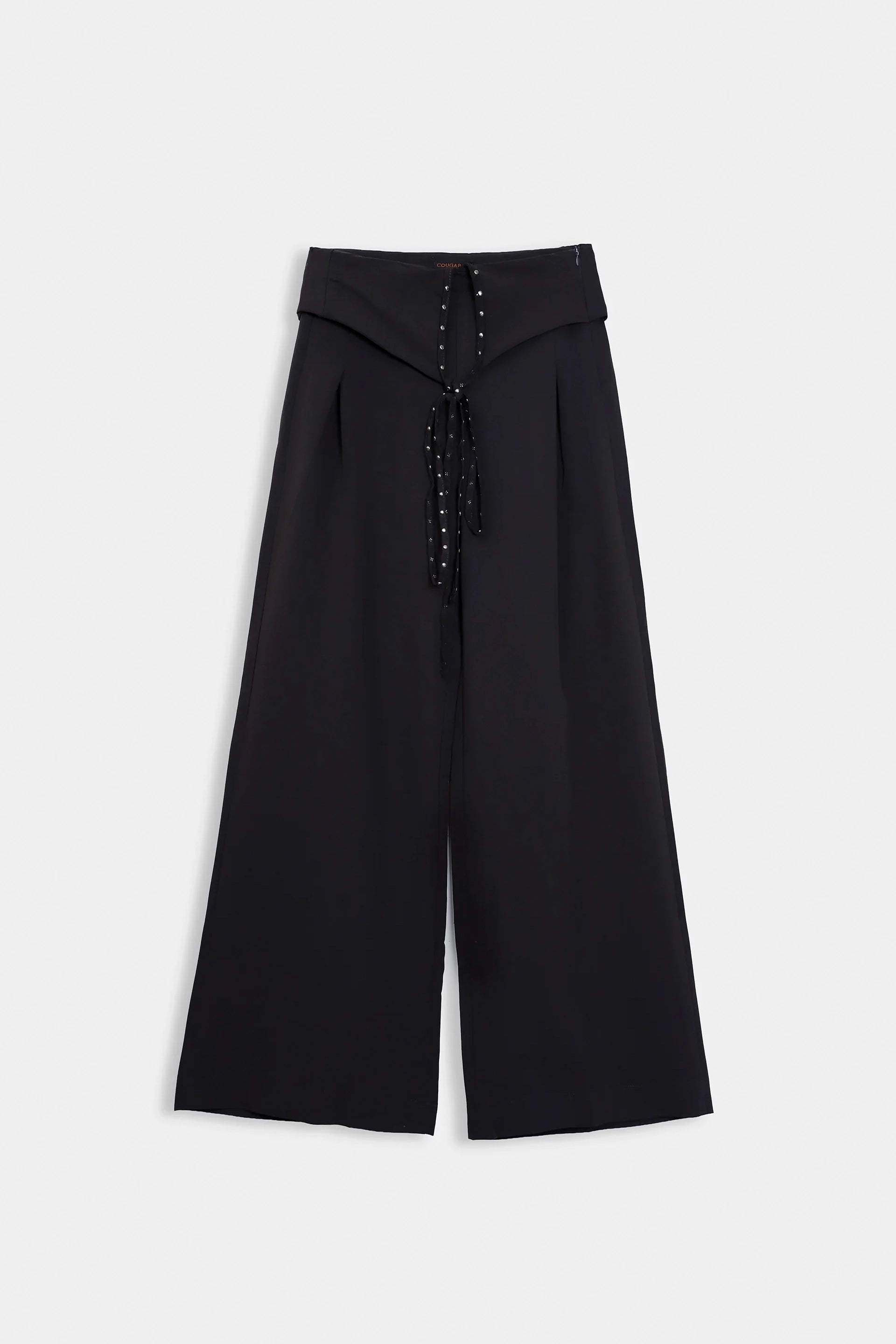 Trousers With Embellished Drawstring - Cougar Clothing