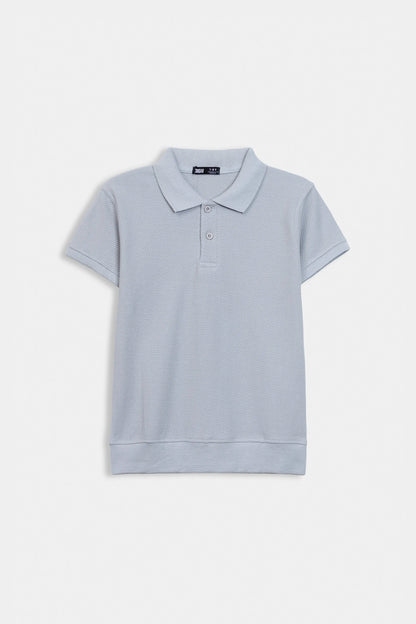 Popcorn Knit Polo - Cougar Clothing