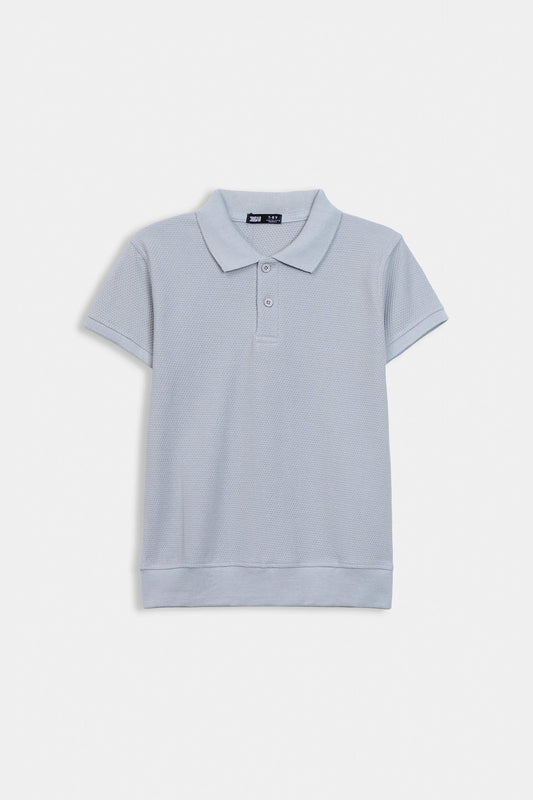 Popcorn Knit Polo - Cougar Clothing