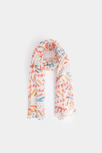 Geometric Printed Scarf - Cougar Clothing