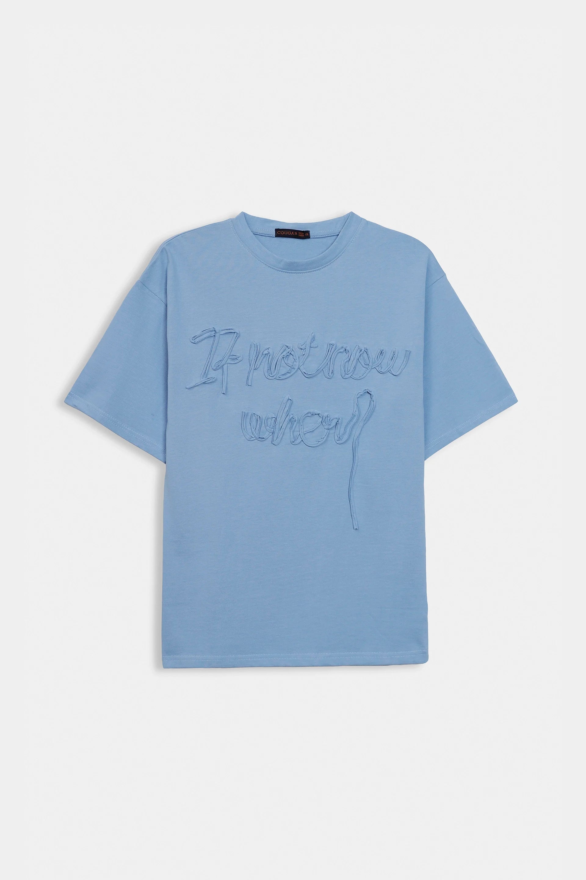 Applique Embroidered T-Shirt - Cougar Clothing