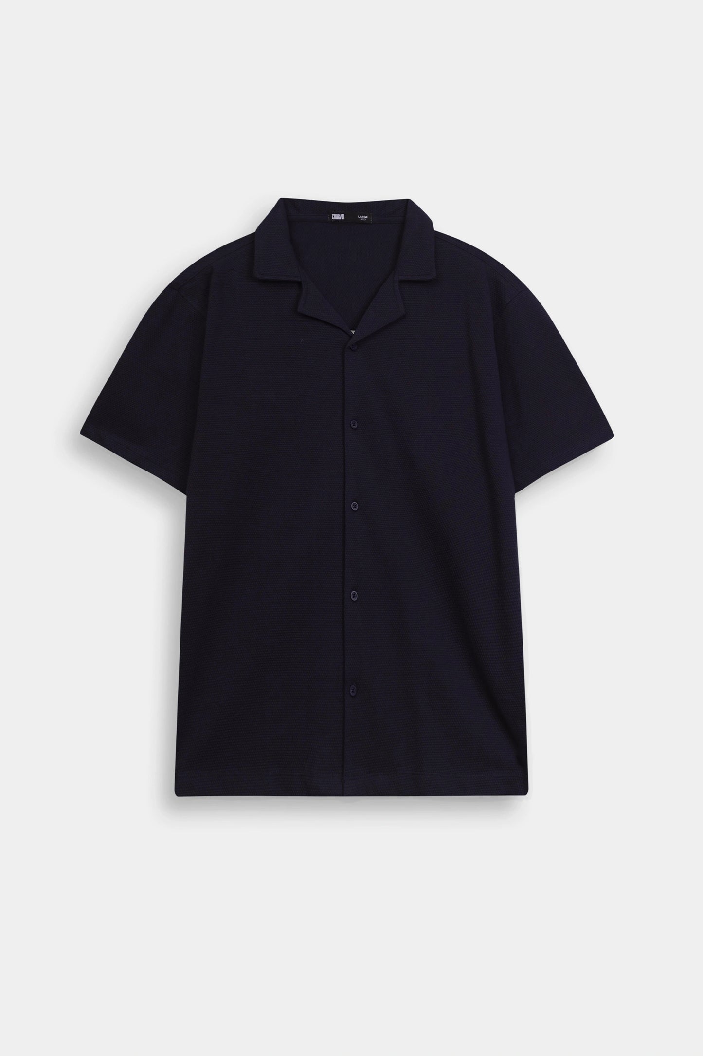 Popcorn Knit Boxy Shirt - Cougar Clothing