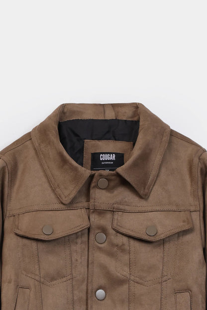 Faux Suede Jacket - Cougar Clothing