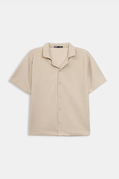 Boxy Ottoman Knit Shirt - Cougar Clothing