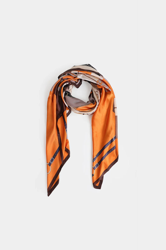 Printed Silk Scarf - Cougar Clothing