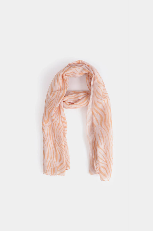 Wavy Printed Scarf - Cougar Clothing
