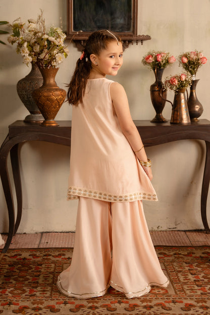 Raw Silk Sharara Set - Cougar Clothing