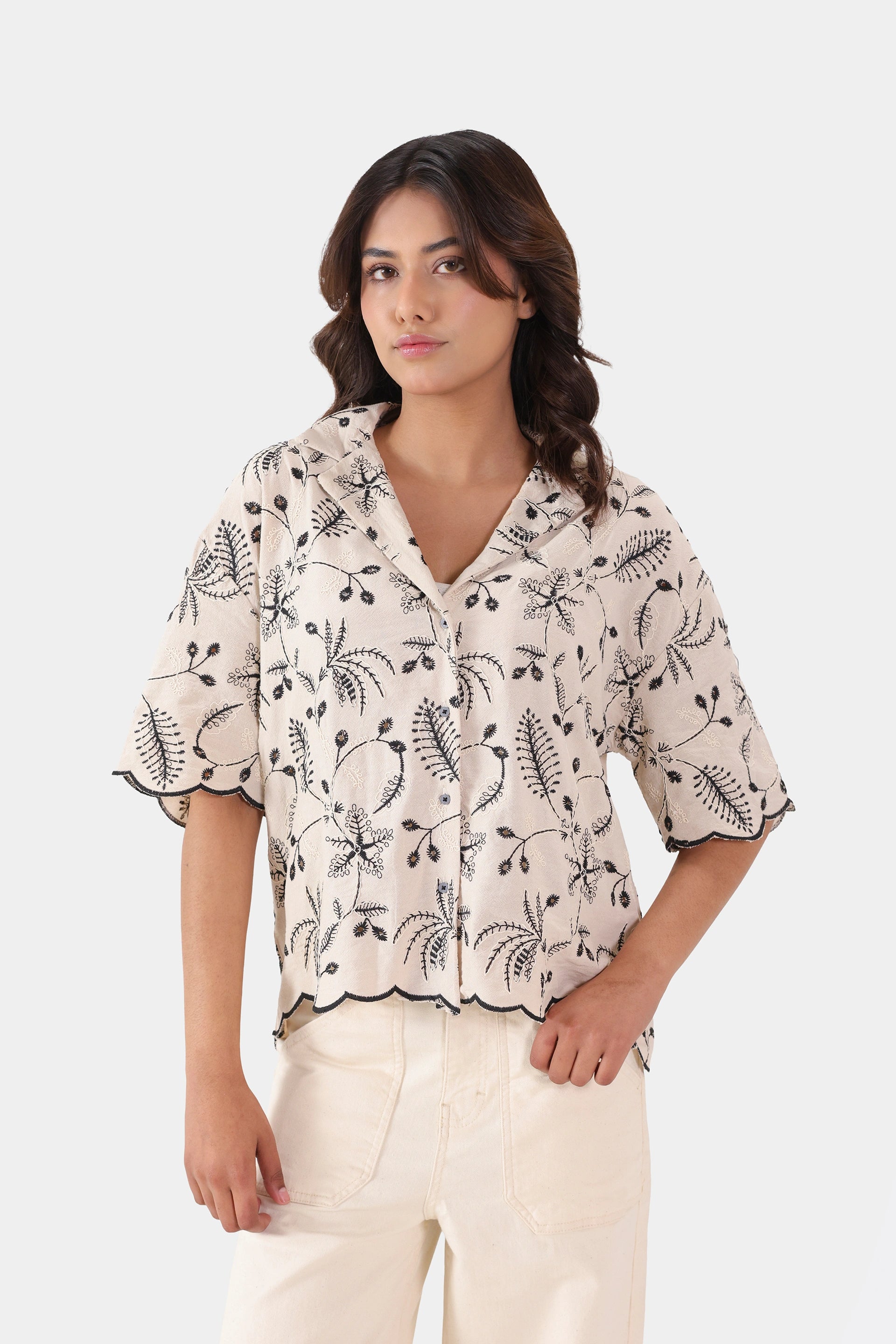 Embroidered Jacquard Shirt - Cougar Clothing