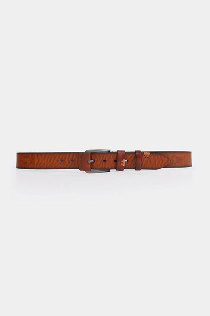 Textured Leather Belt - Cougar Clothing
