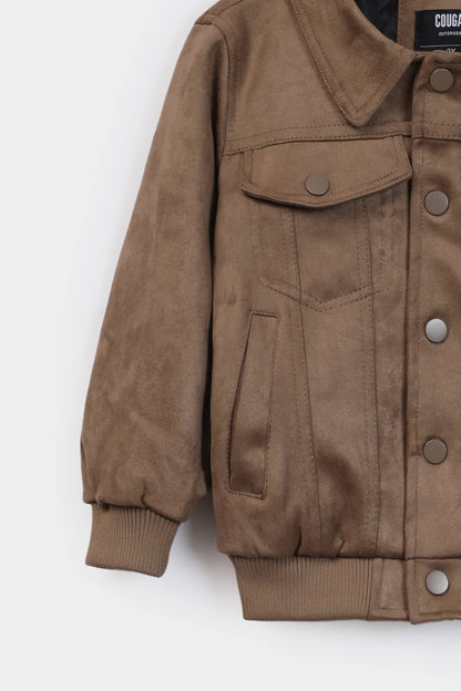 Faux Suede Jacket - Cougar Clothing