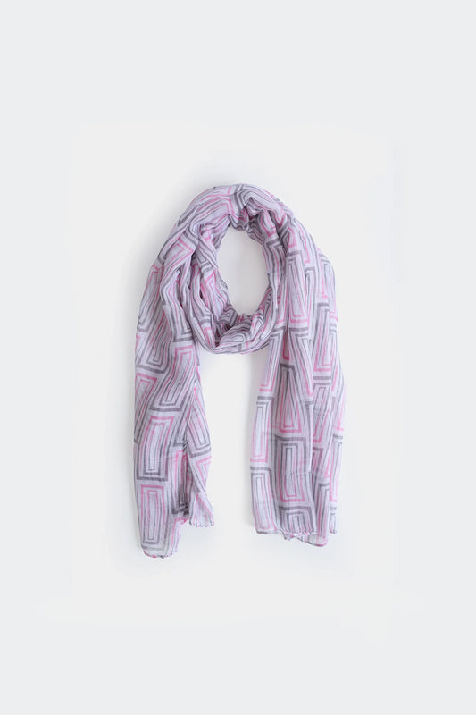 Square Print Scarf - Cougar Clothing