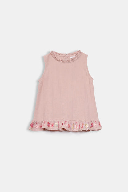 Muslin Embroidered Blouse - Cougar Clothing