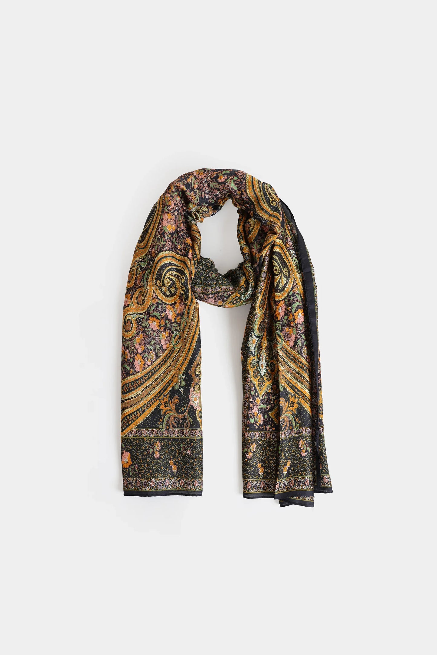 Printed Silk Scarf - Cougar Clothing