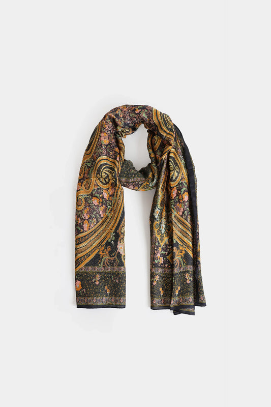 Printed Silk Scarf - Cougar Clothing