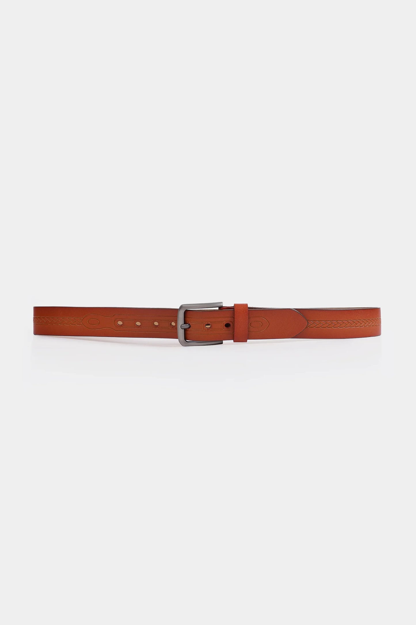 Embossed Leather Belt - Cougar Clothing