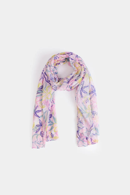 Multicolor Printed Scarf - Cougar Clothing