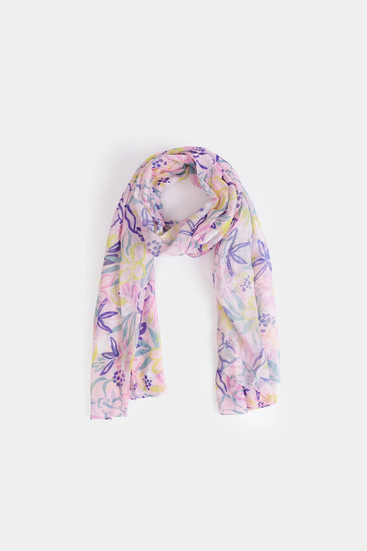 Multicolor Printed Scarf - Cougar Clothing