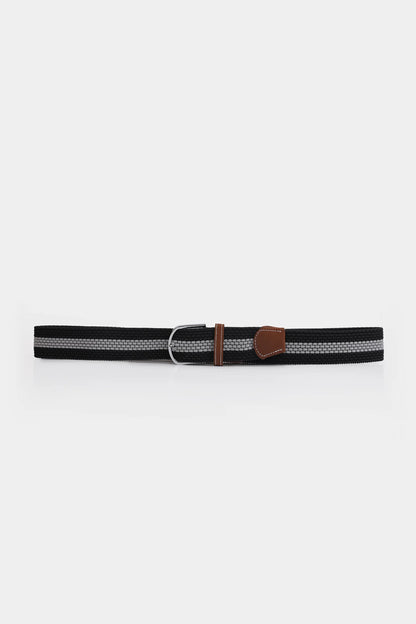 Textured Striped Canvas Belt - Cougar Clothing