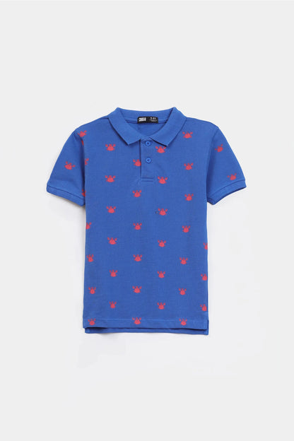 All-Over Printed Pique Polo - Cougar Clothing