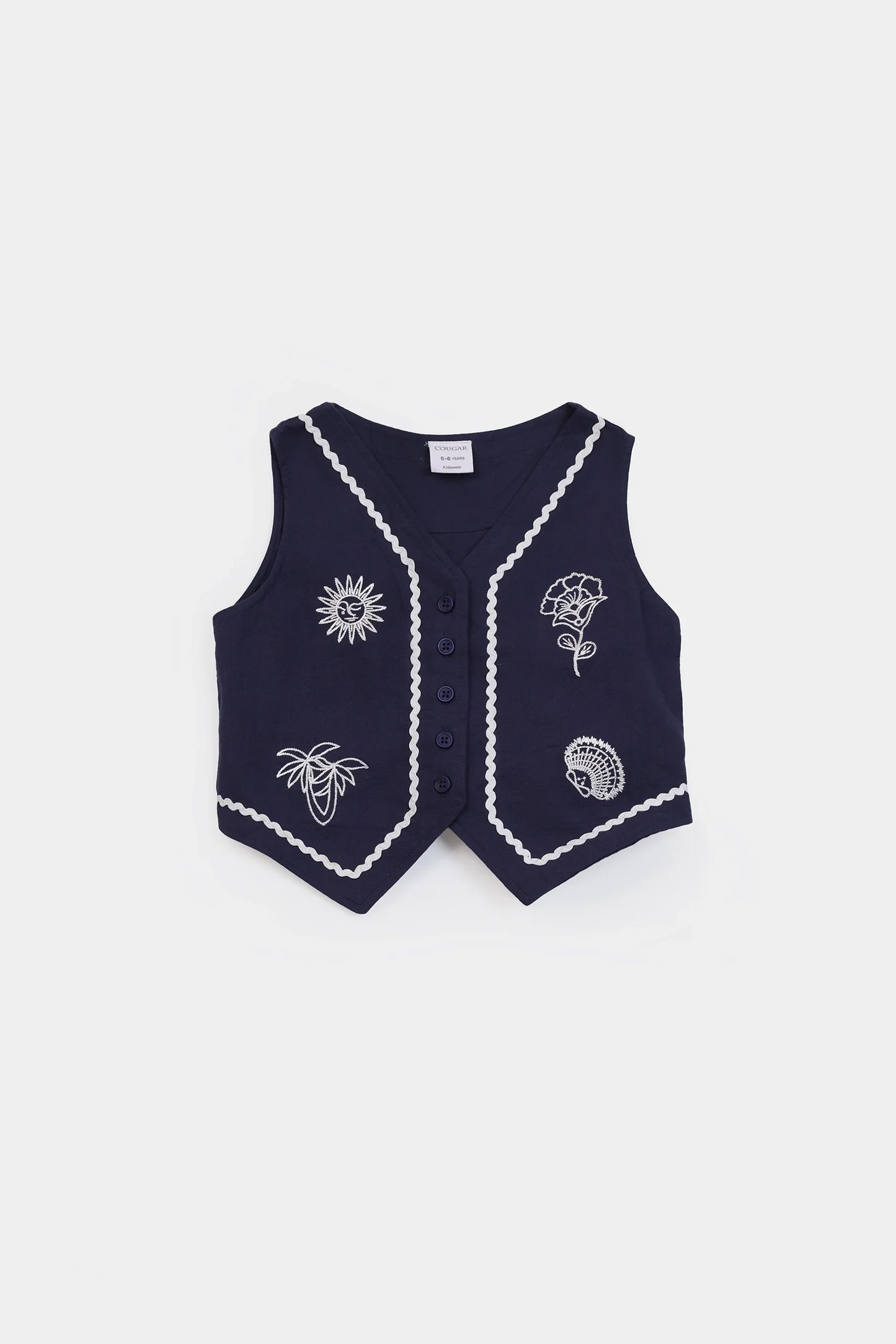 Embroidered Vest - Cougar Clothing