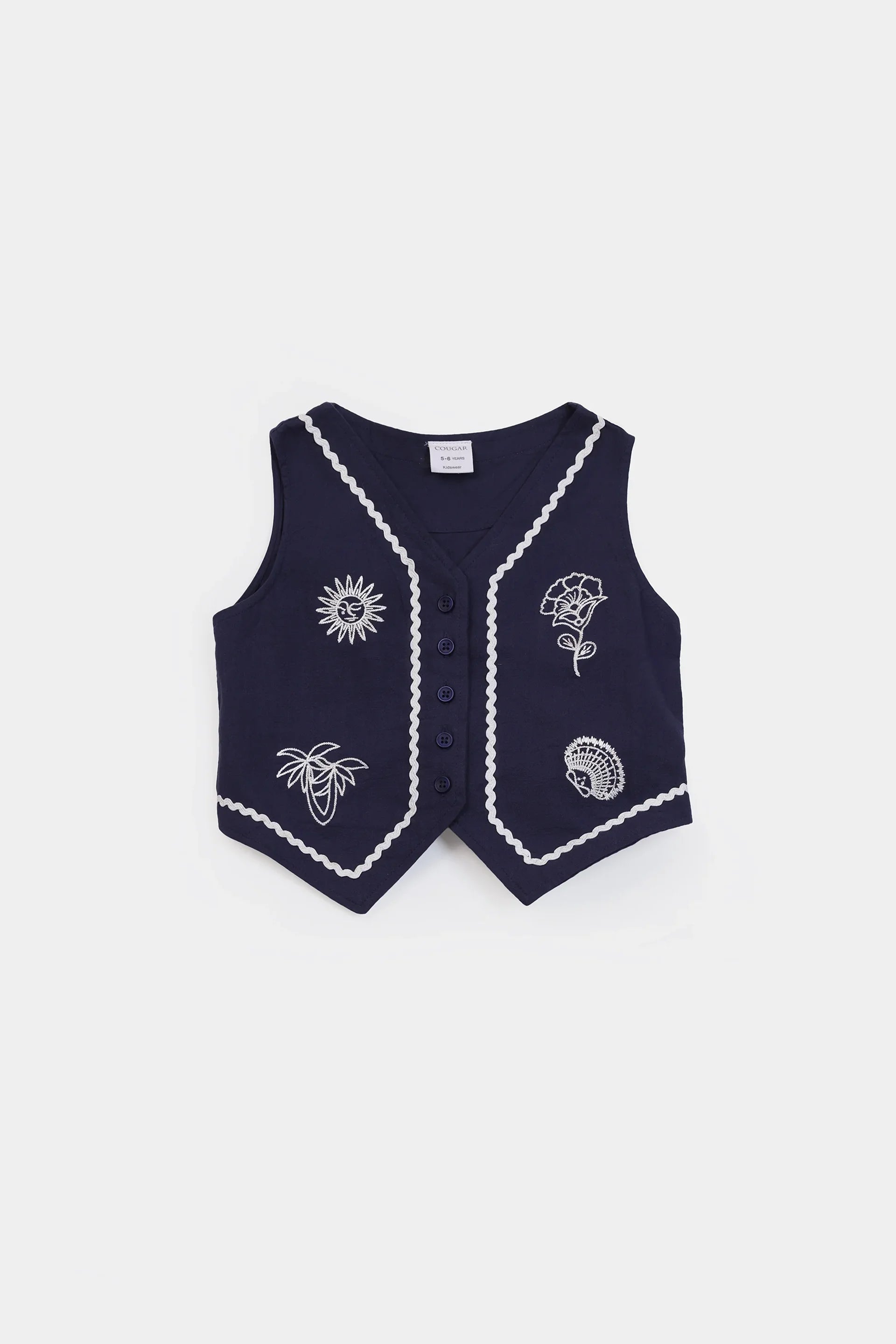 Embroidered Vest - Cougar Clothing