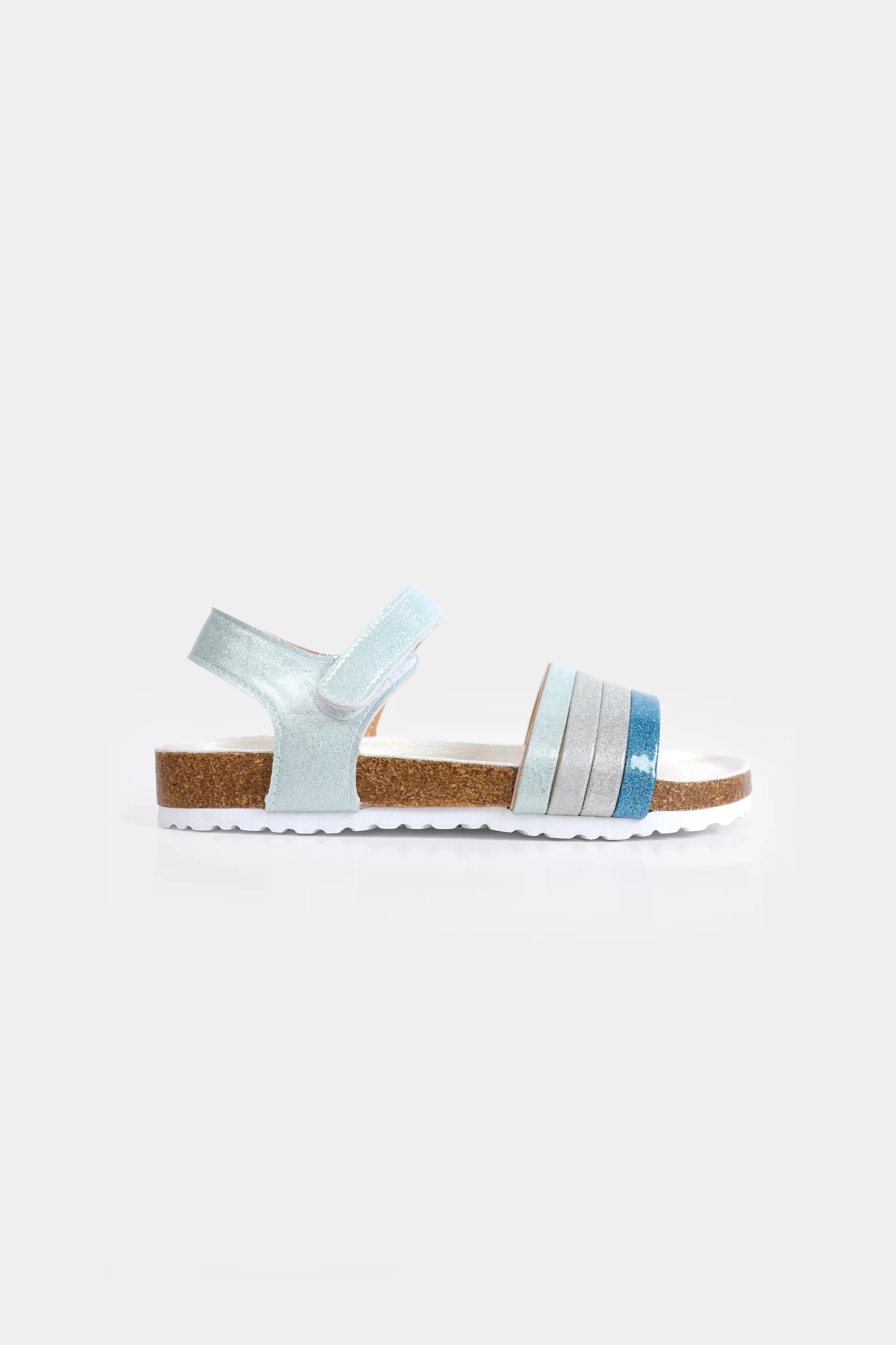Multi-Strap Glitter Sandals - Cougar Clothing