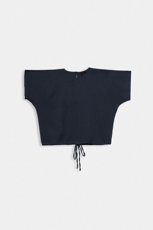 Bat Sleeve Top With Tie Details - Cougar Clothing