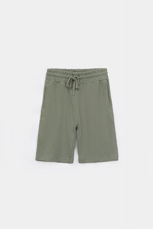 Ottoman-Knit Shorts - Cougar Clothing