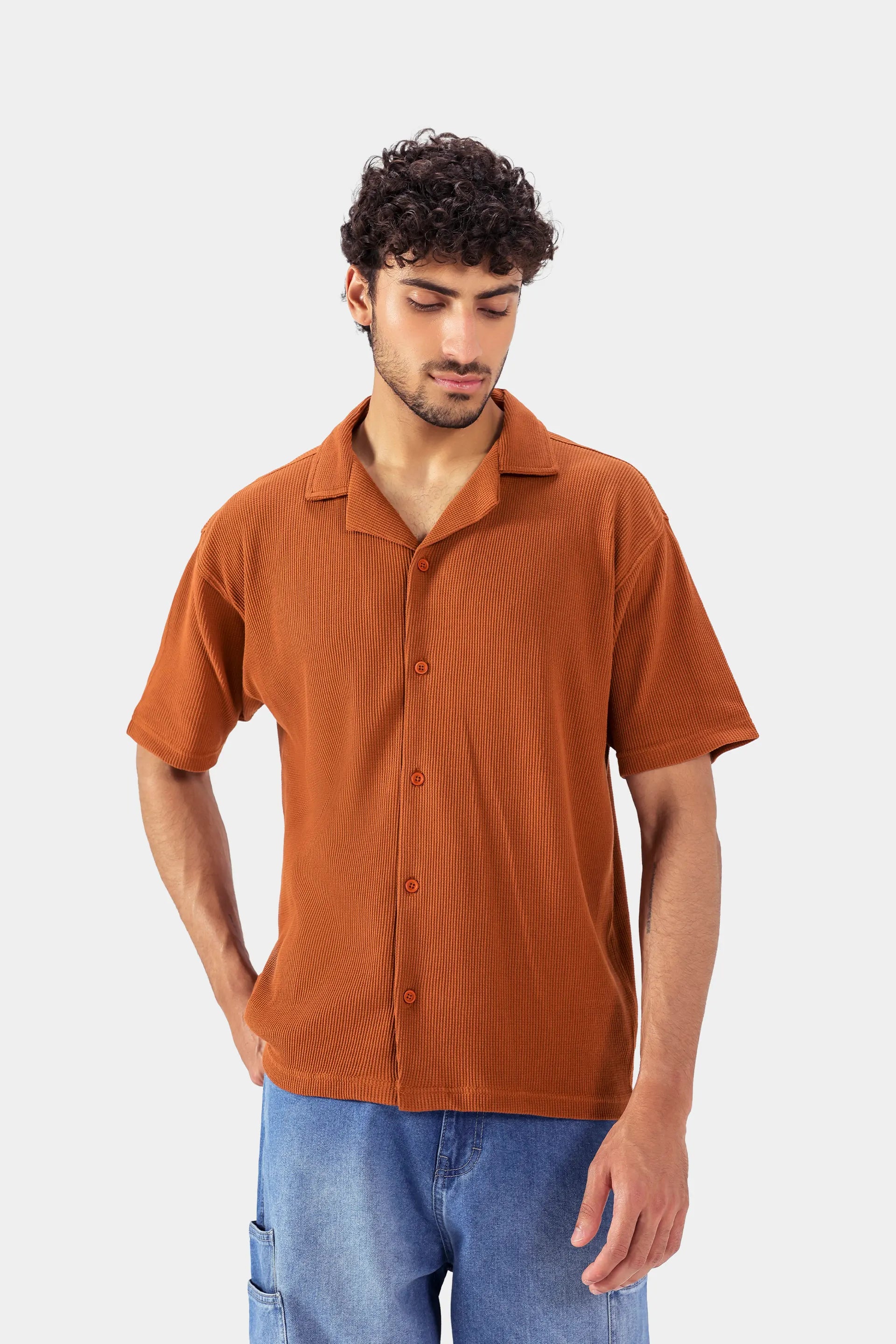 Relaxed Waffle Shirt - Cougar Clothing