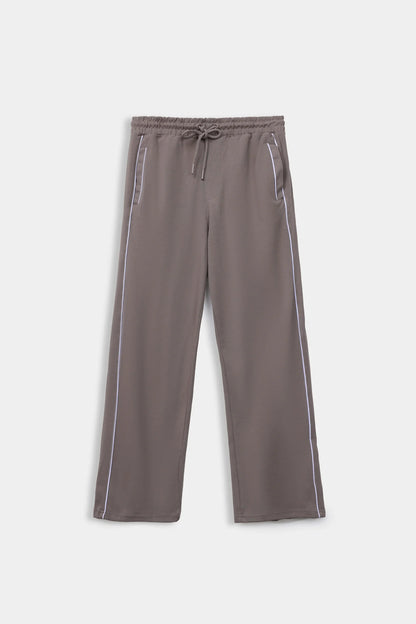 Knitted Trousers With Piping Detail - Cougar Clothing