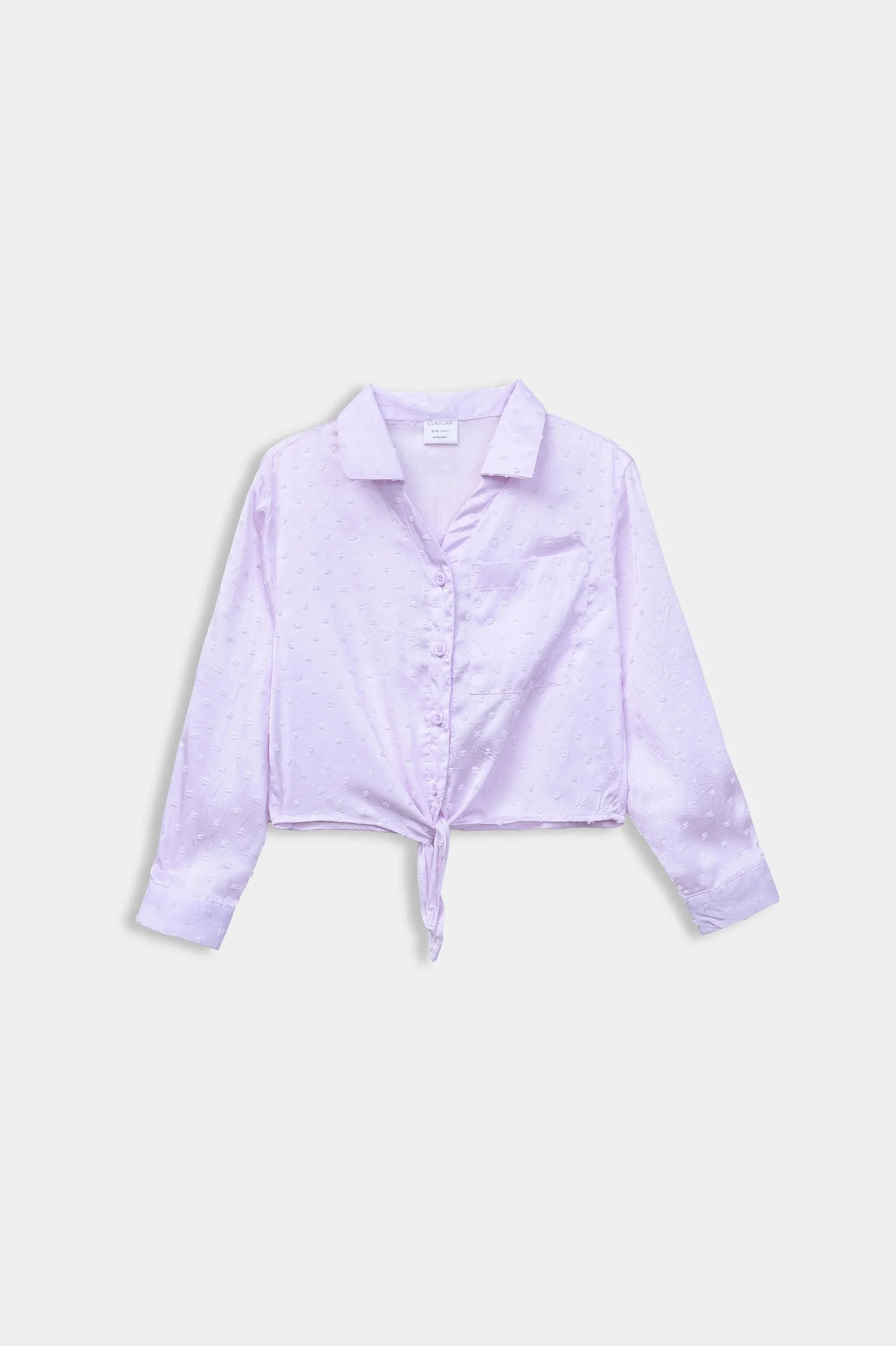 Front Tie Silk Shirt - Cougar Clothing