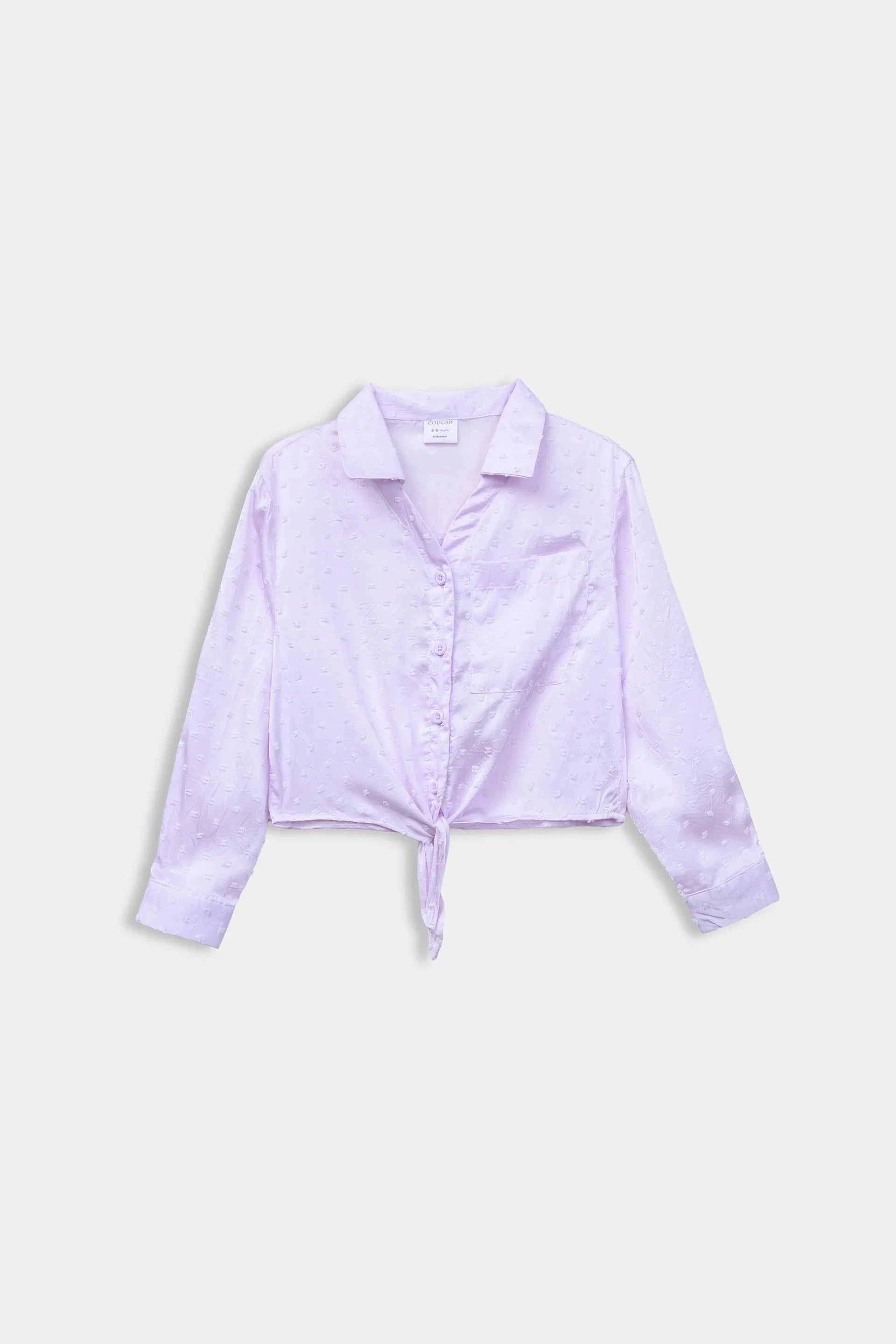 Front Tie Silk Shirt - Cougar Clothing
