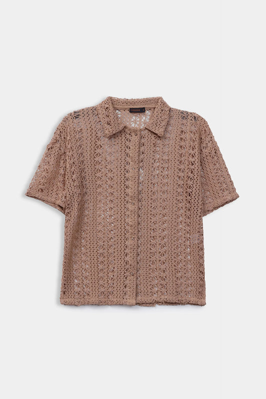 Textured Net Shirt - Cougar Clothing