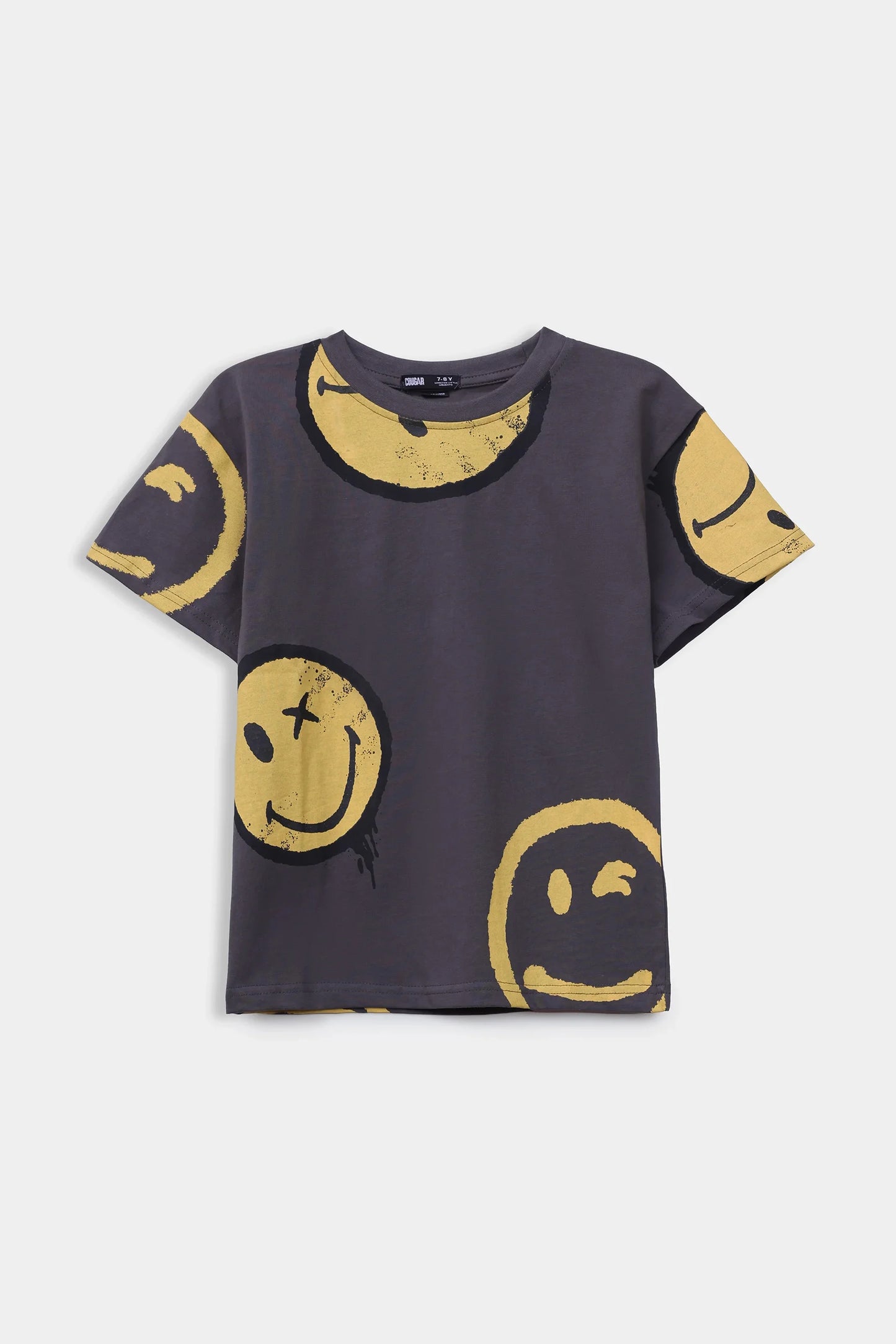 Smiley Splatter T-Shirts - Cougar Clothing