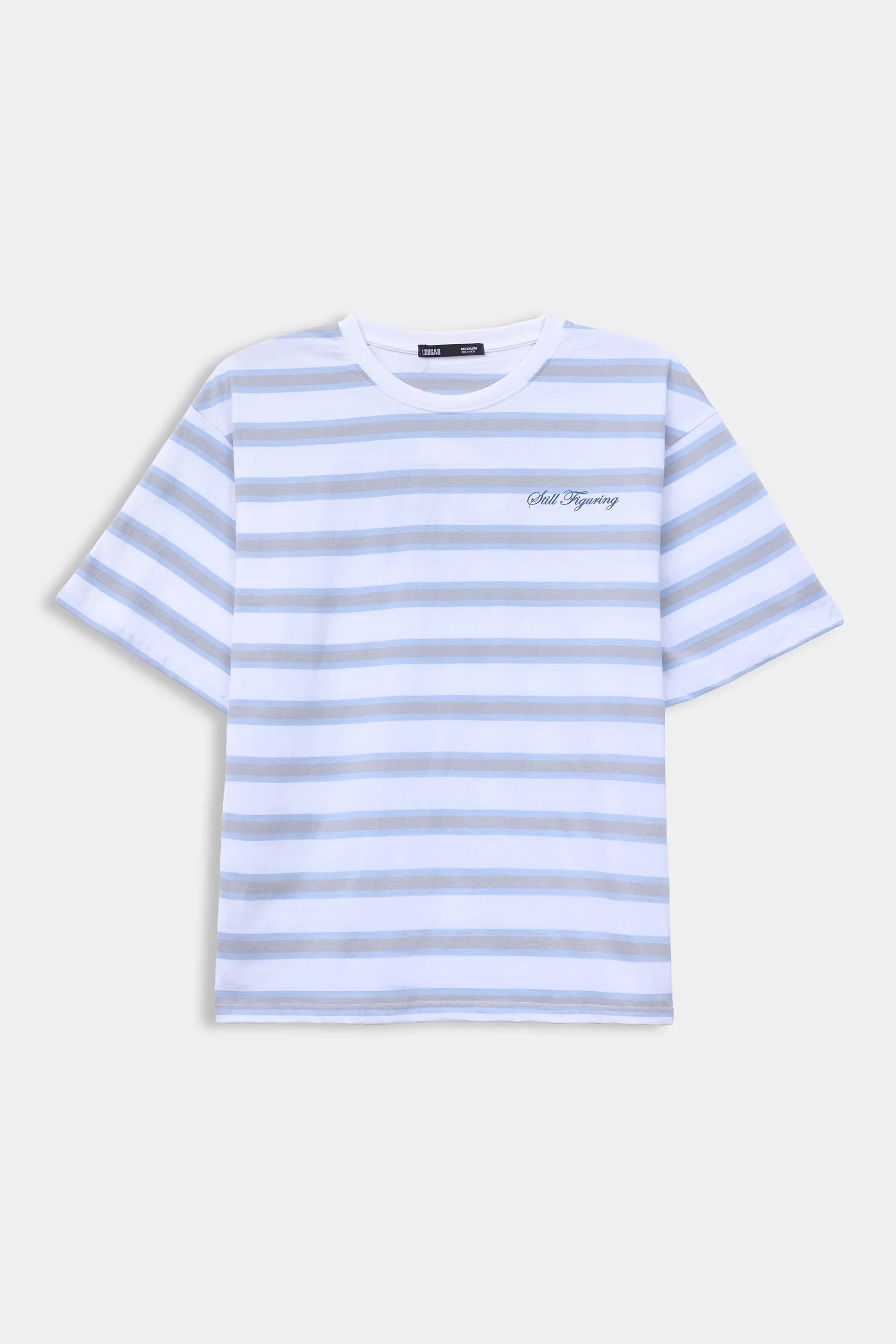 Focus & Chaos Striped Tee - Cougar Clothing