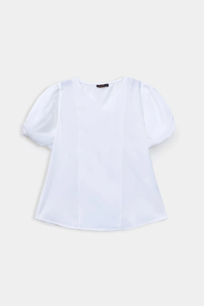 Embroidered Pull Sleeve Top - Cougar Clothing
