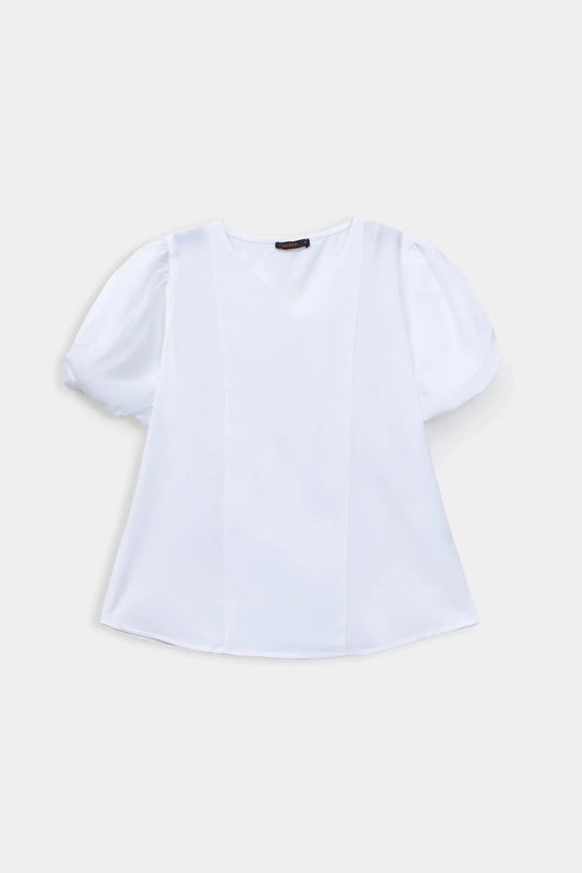 Embroidered Pull Sleeve Top - Cougar Clothing