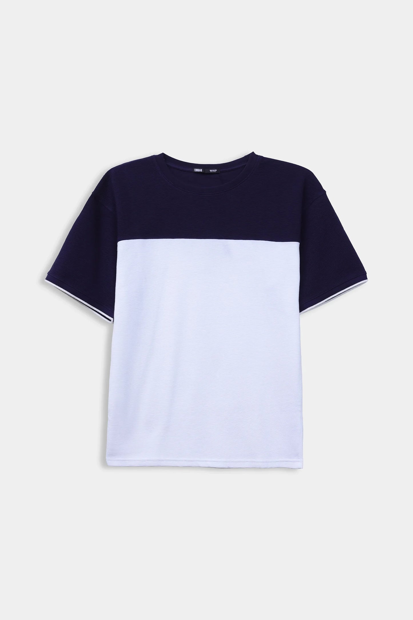 Relaxed Contrast Paneled T-Shirt - Cougar Clothing