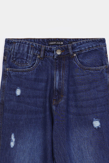 Baggy Fit Distressed Jeans - Cougar Clothing