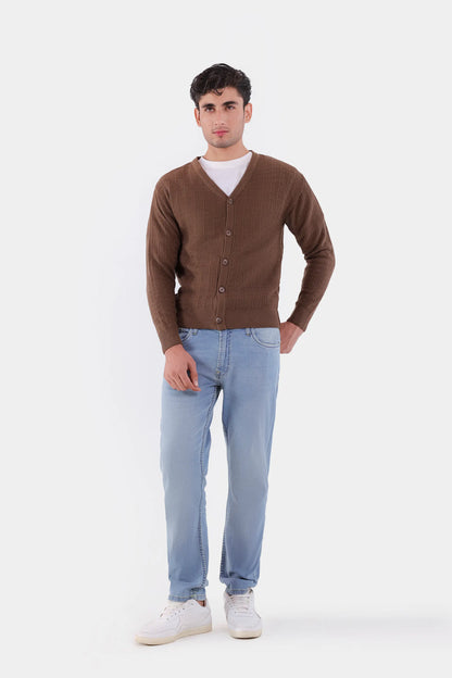 V-Neck Button-Front Cardigan - Cougar Clothing