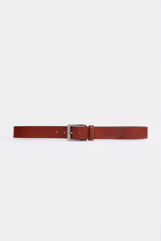 Tan Leather Belt - Cougar Clothing