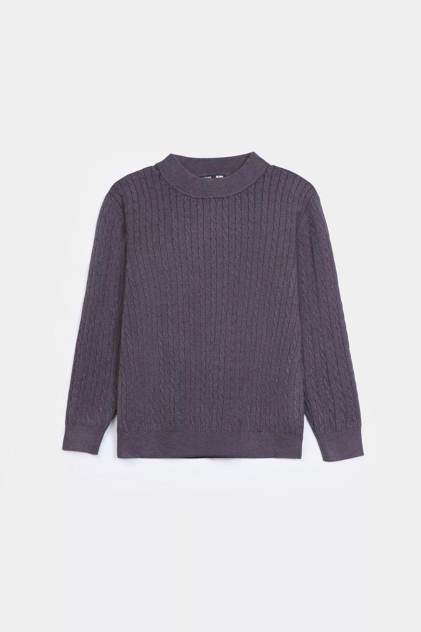 Crew Neck Wool-Blend Sweater - Cougar Clothing