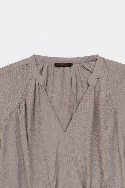 Crushed Midi Dress - Cougar Clothing