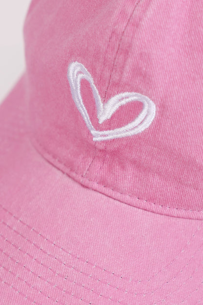 Embroidered Heart P-Cap - Cougar Clothing