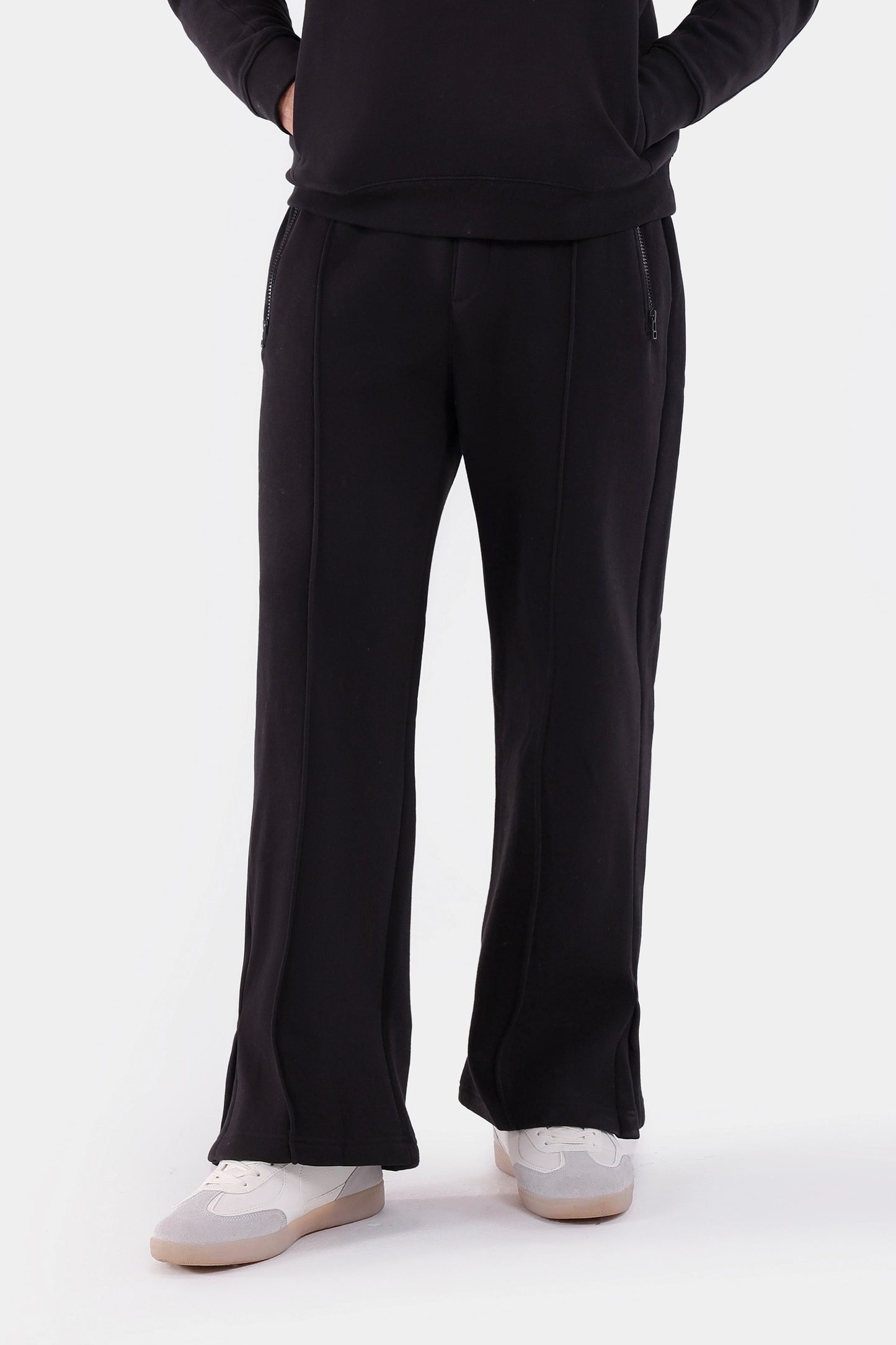 Pleated Trousers With Zipper Pockets - Cougar Clothing